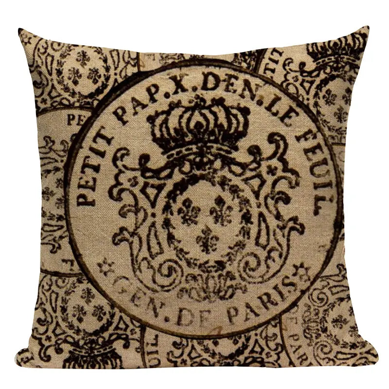Axyaa London Bridge Paris Eiffel Tower Decorative Printed Throw Pillows
