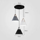 Axyaa Nordic Pendant Lights for Dining Room - LED Indoor Lamp E27, Single to Three Heads AC110-220V