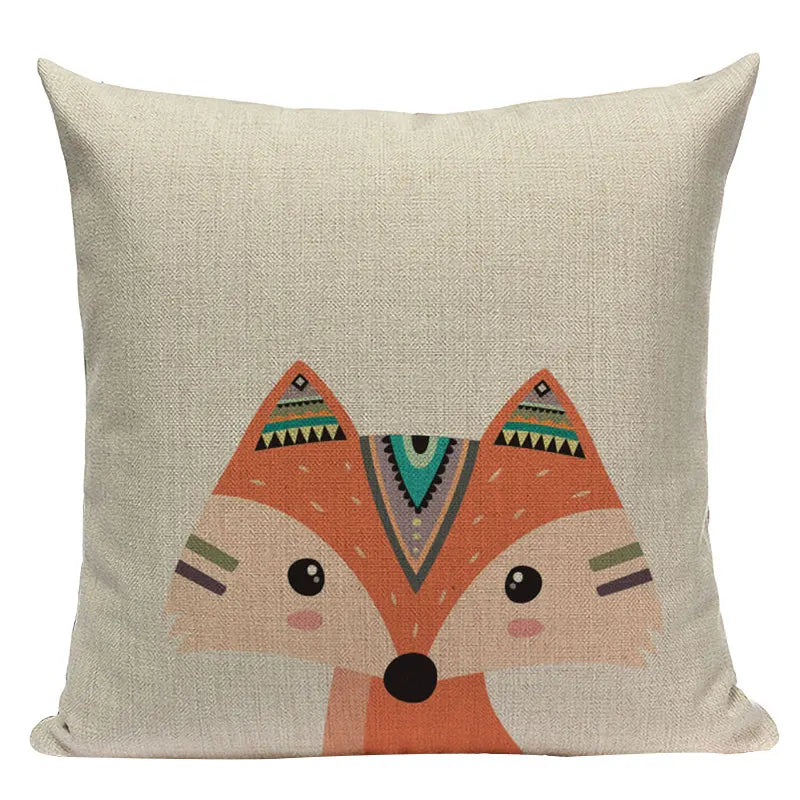 Axyaa Simple Geometry Pillowcase - Zebra Leopard Print Home Cushion