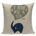 Axyaa Simple Geometry Pillowcase - Zebra Leopard Print Home Cushion