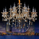 Axyaa Luxury Crystal Chandelier: Modern 6-24 Arm LED Lighting for Living Room and Bedroom