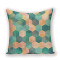 Geometric Linen Cushion Cover for Home Decor - Axyaa's Stylish Throw Pillow Case