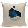 Colorful Fish Pattern Linen Cushion Cover by Axyaa