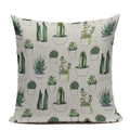 Axyaa Yellow Cactus Watercolor Cushion Cover Farmhouse Decor Pillowcase