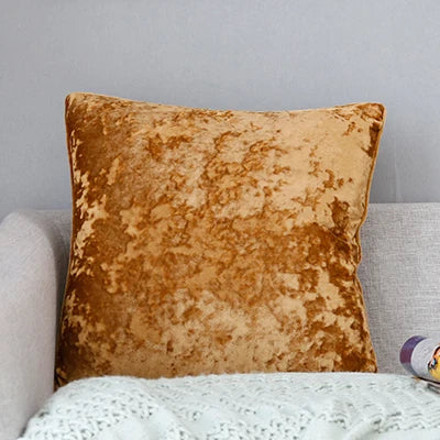Axyaa Plush Fringed Soft Pillow Cover 50x50cm Solid Cushion for Home Decor