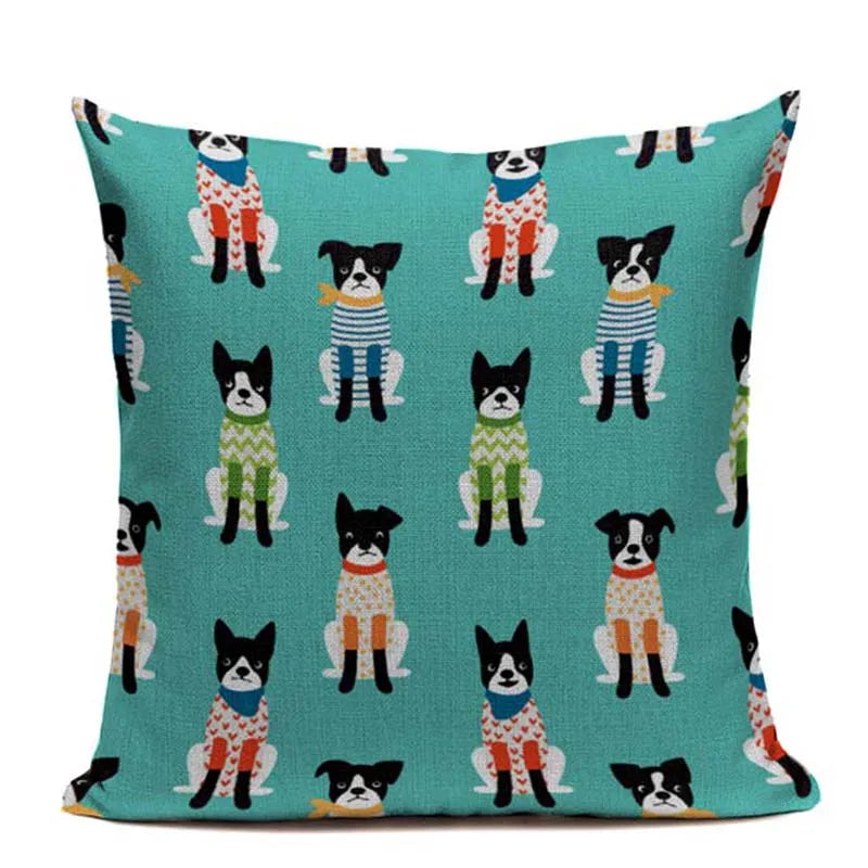 Axyaa Cartoon Animal Pillowcase for Sofa Bed - Cute Decorative Cushion Cover