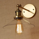 Axyaa Retro Glass Wall Lights - Rustic Loft Industrial Sconce