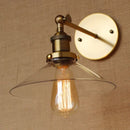 Axyaa Retro Glass Wall Sconce Vintage Industrial Style Loft Sconce Appliques Pared