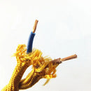 Vintage Fabric Cable Twisted Copper Wire for Lamp by Axyaa