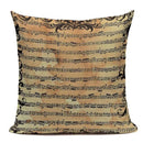 Axyaa Music Series High Quality Cotton Linen Cushion Cover Pillow Case