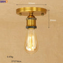 Axyaa Industrial Vintage Edison LED Ceiling Light Fixture