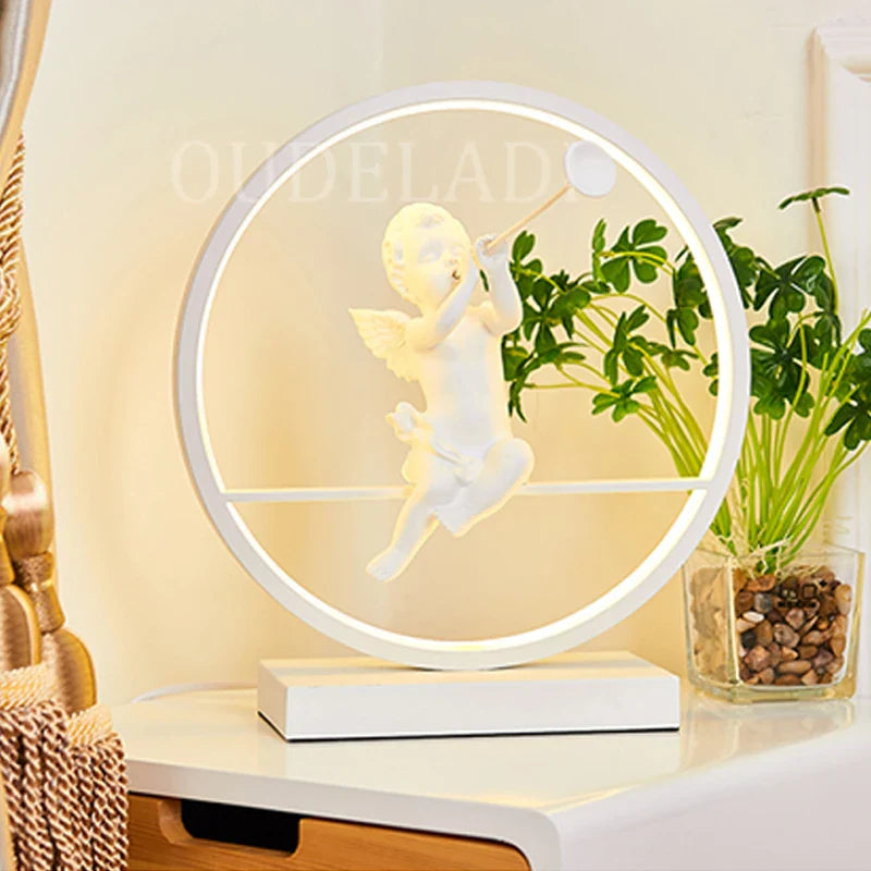 Axya Angel Bird LED Table Lamp for Romantic Home Decor