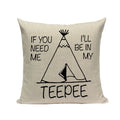 Axyaa Spring Letter Pillow Cover - Black & White Decorative Cushion