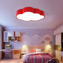 Axyaa LED Cloud Kids Room Ceiling Light - White Blue Red Yellow Fixtures
