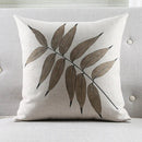 Axyaa Tropical Leaves Herbarium Fern Cushion Cover for Home Decor 45x45cm/30x50cm