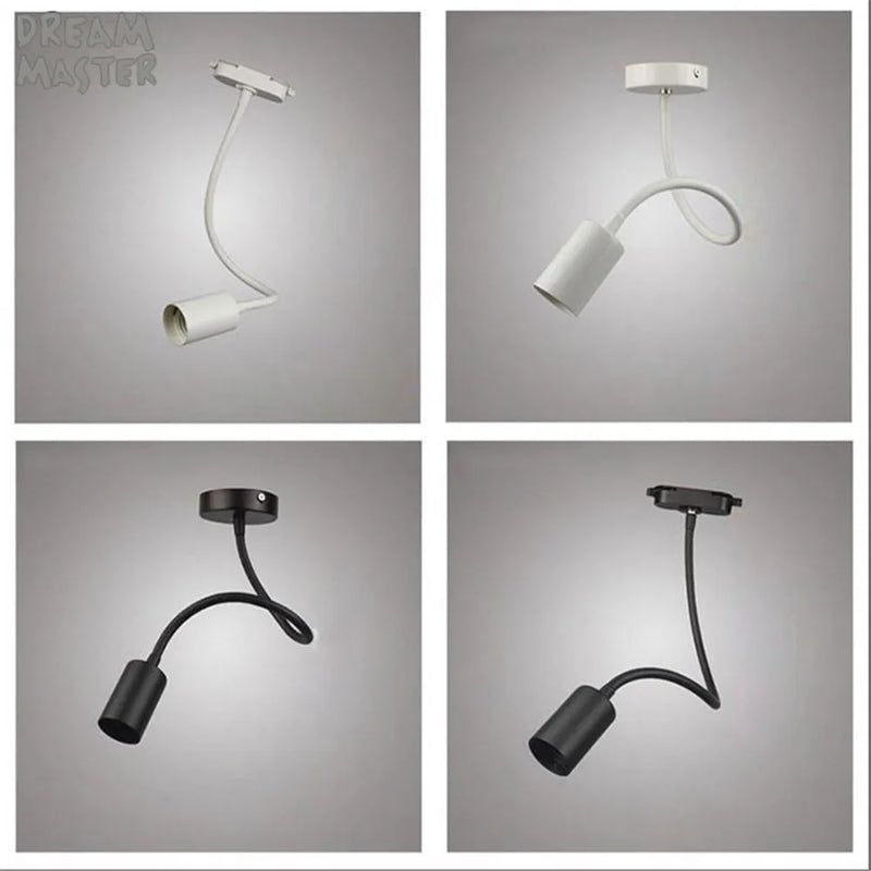 Axyaa LED Hose Track Lights, E27 Lamp Holder, Long Rod Bending Light