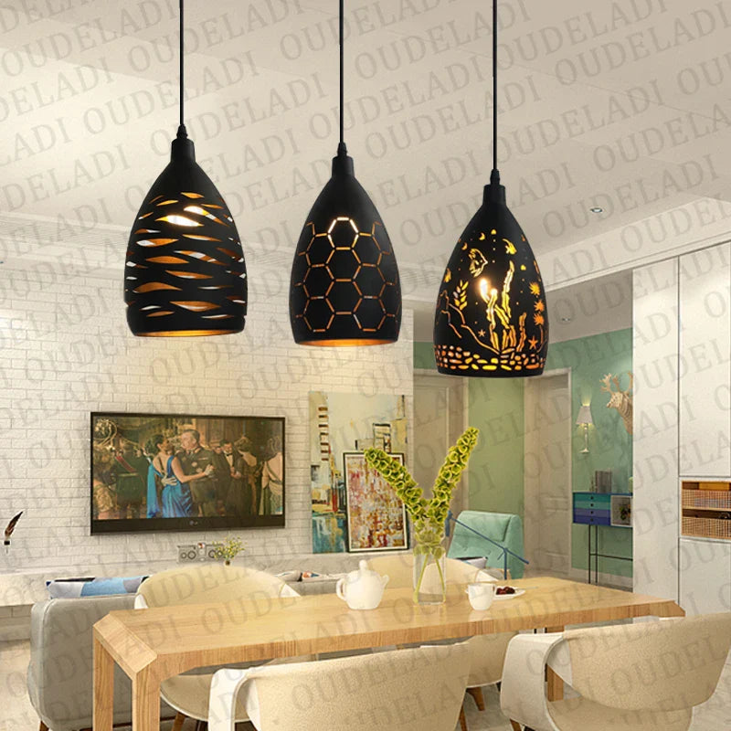 Axya 12W Metal Cage Pendant Light for Living Room, Restaurant, Shop & Bar