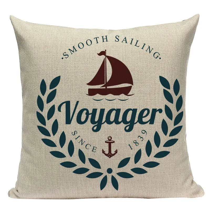 Axyaa Ocean Decor Throw Pillow Cover for Home & Office Furniture