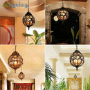 Axyaa Vintage European Style Outdoor Pendant Light for Courtyard Garden