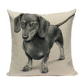 Axyaa Cute Dog Pillow Cases Cartoon Animal Decorative Pillows for Couch