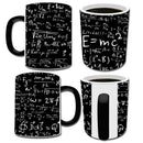 Axyaa Color Change Calculus Formula Ceramic Coffee Mug - Heat Reveal Magic Cup