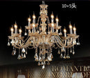 Axyaa Modern Crystal Chandelier: 4/6/8/15 Arm Lamp for Home Bedroom & Living Room