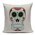 Axyaa Mexican Skull Cushion Covers: High-Quality Black Throw Pillow Cases