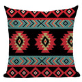 Axyaa Boho Plaid Stripes Pillow Cover 45x45cm Sofa Chair Custom Print Square