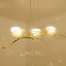 Axyaa Nordic Bird's Nest LED Chandelier - Romantic Cafe & Restaurant Lighting