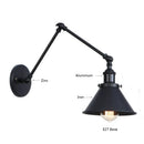 Axyaa Vintage Industrial Wall Sconce E27 LED Wall Lamp Copper Black