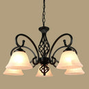 Axyaa Metal Body Glass Chandelier with LED Bulb & European Traditional Design