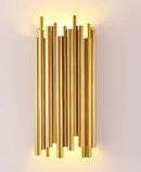 Axyaa Gold Metal Sconces LED Wall Lamp Indoor Lighting Fixtures