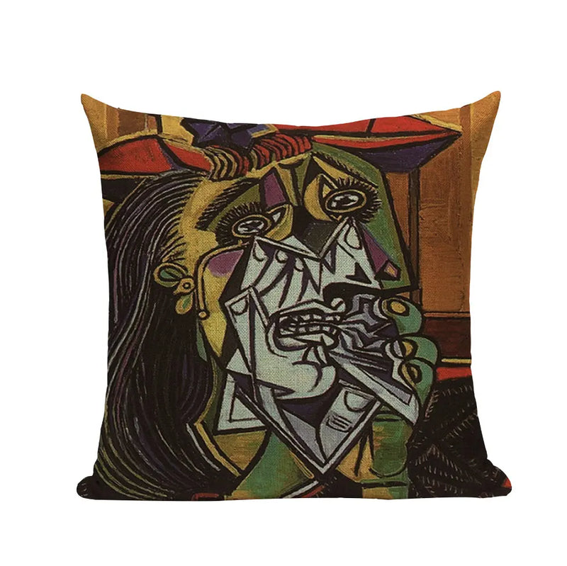 Axyaa Picasso Paintings Decorative Cushion Covers - Starry Night & Abstract Art