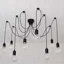 Axyaa Nordic Spider Black Pendant Light Chandelier Industrial Ceiling Fixture