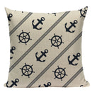 Nautical Anchor Velvet Throw Pillows for Home & Car Decor by Axyaa