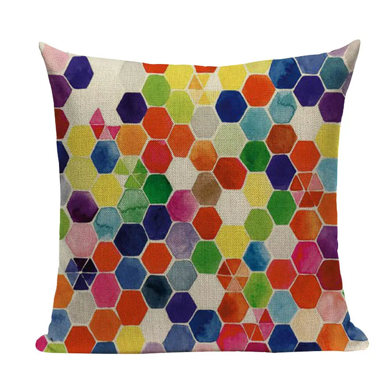 Axyaa Geometric Pillowcases: Nordic Design for Home Decor