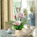 Axyaa Modern Magnolia & Artificial Flower Decoration for Home Furnishings