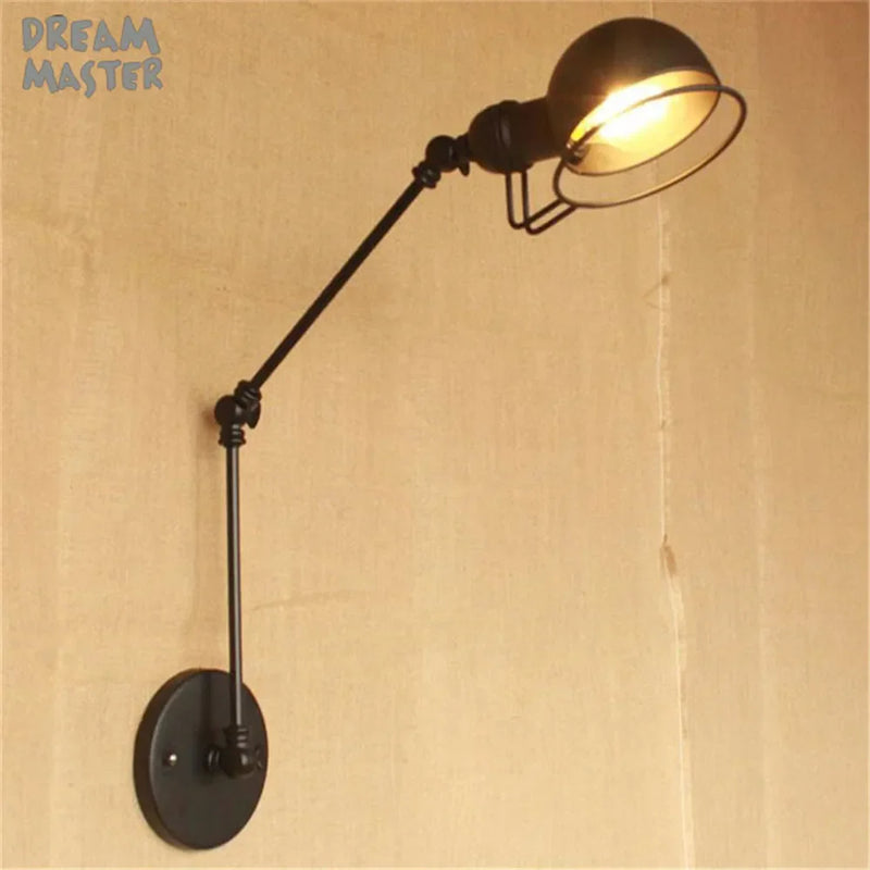 Axyaa Retro Swing Iron Wall Sconce Lamp Set for Home Bar Fixtures