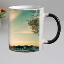 Axyaa Eiffel Tower Heat Reveal Ceramic Coffee Mug, Color Changing Magic Tea Cup, 11oz