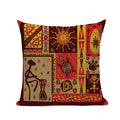 Axyaa African Geometric Dance Pillow Cover Ethnic Bedroom Sofa Decor