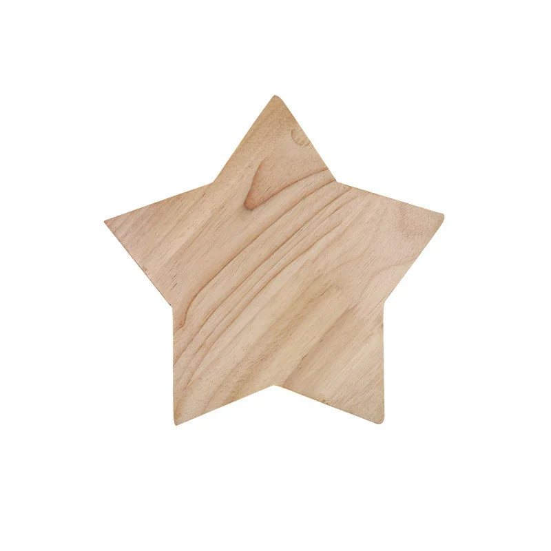 Axyaa Star Wood Wall Lamp - Modern Living Room Bedroom Light