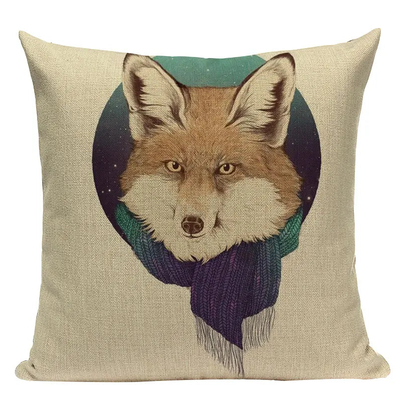 Axyaa Cute Animal Cartoon Home Decor Cushions - Golden Retriever & Koala Pillows