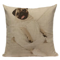 Axyaa Pug Animal Decor Cushion Cover Home Decorative Pillow 45x45cm