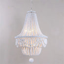 Axyaa Round Wooden Beads Chandelier Hanging Lamp for Home and Commercial Spaces