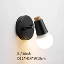 Axyaa Nordic Deer Antlers LED Wall Light Solid Wood Animal Wall Lamp