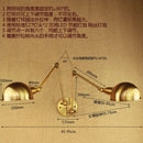 Axyaa Vintage Industrial Swing Arm Wall Light with 2 Heads in Antique Retro Style