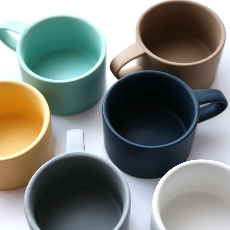 Axya Matte Mug Set - Nordic Style Coffee Mugs