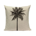 Axyaa Woven Flower Tree Cushion Cover - Black & White Decorative Pillowcase