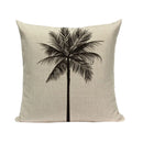Axyaa Woven Flower Tree Cushion Cover - Black & White Decorative Pillowcase