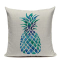 Colorful Pineapple Ananas Decor Cushion Cover by Axyaa - Modern Tropical Print